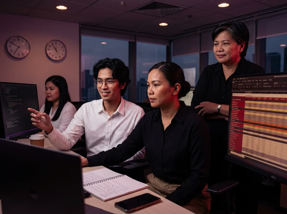 CPO and KDCI team collaborating in a customer operations office