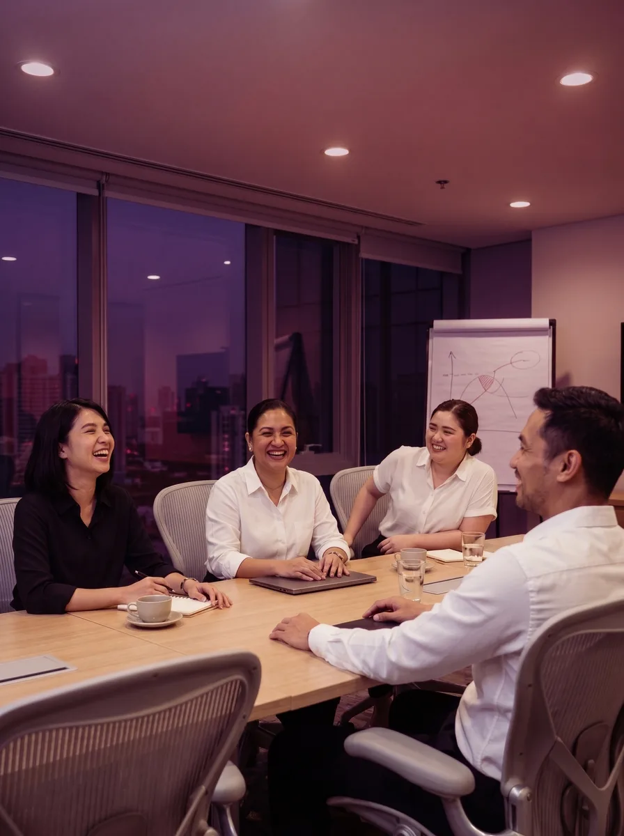 KDCI team members collaborating around a conference table